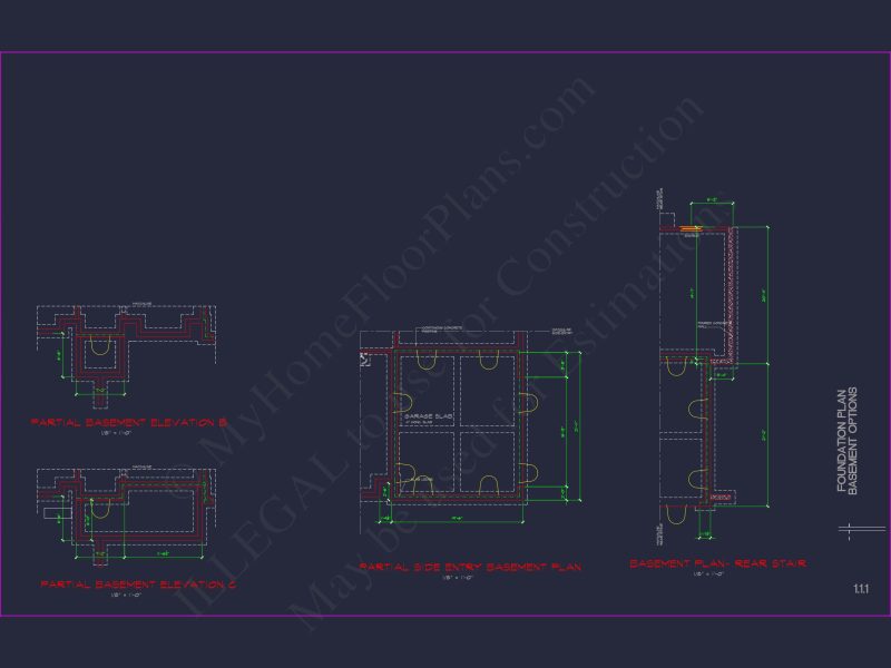 Classic house Plan with Detailed Floor Plans & CAD Designs