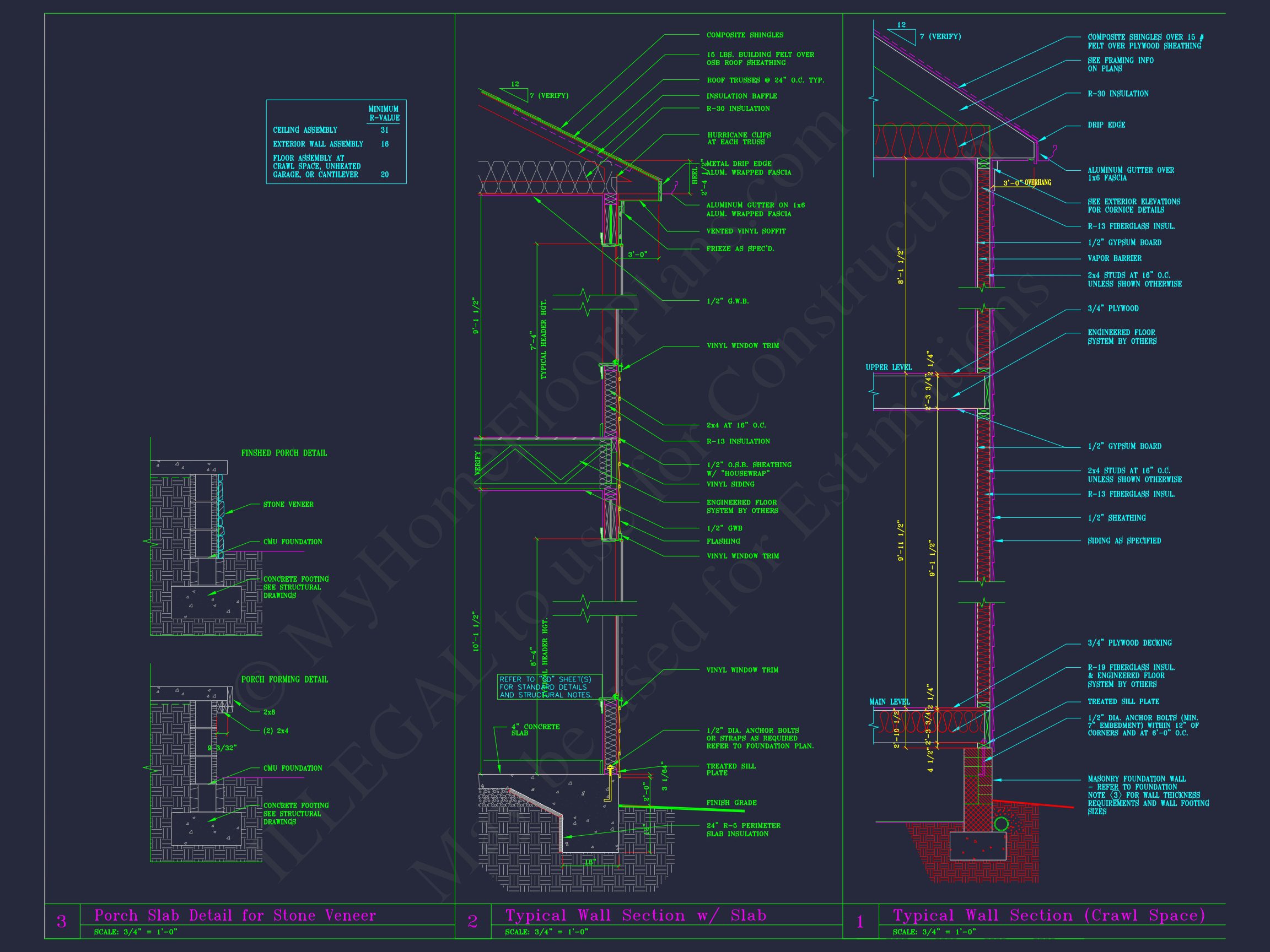 Classic Suburban house Floor Plan – CAD Designs & Blueprint