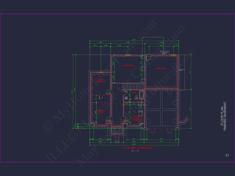 Classic Suburban house Plan: Floor Blueprint with CAD Designs