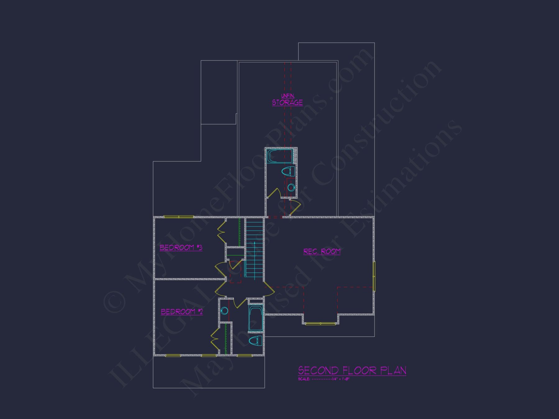 Classic Suburban house Plan with Detailed Floor Blueprints