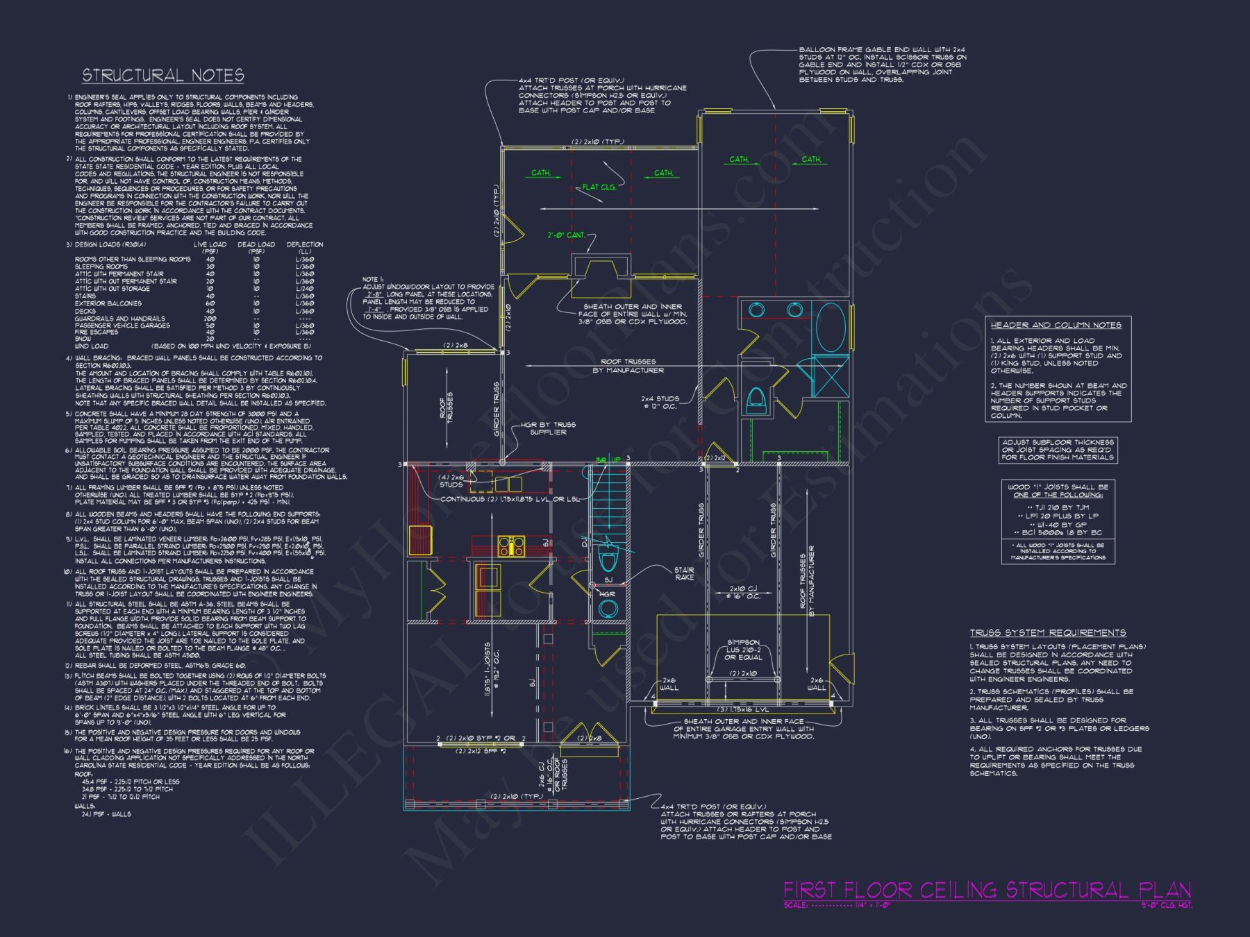 Classic Suburban house Plan with Detailed Floor Blueprints