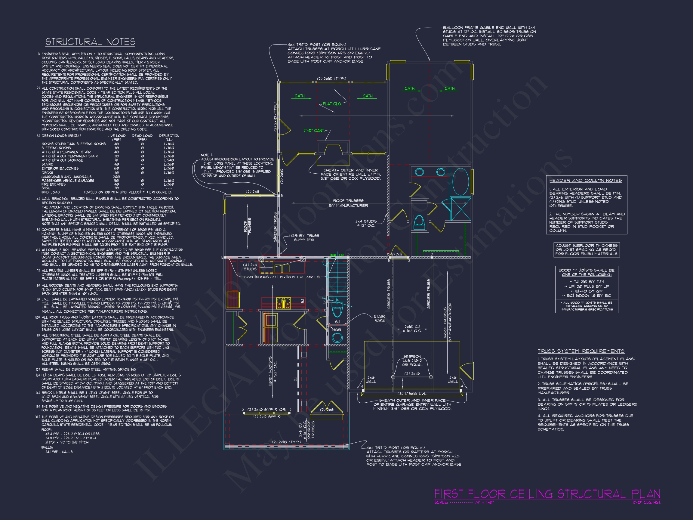 Classic Suburban Home Plan with Detailed Floor Blueprints