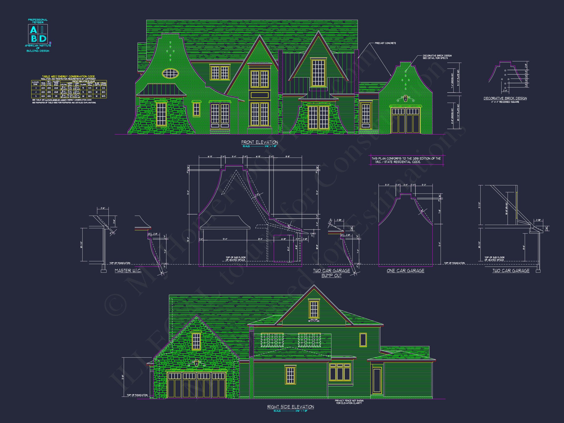 Classic Tudor Floor Plan - house CAD Architecture Design
