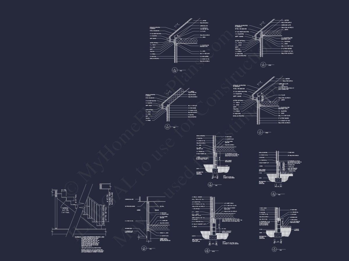 Classic Tudor Floor Plan - house CAD Architecture Design