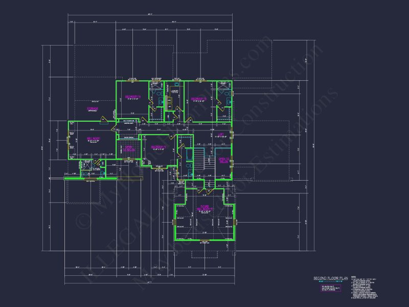 Classic Tudor Floor Plan - house CAD Architecture Design