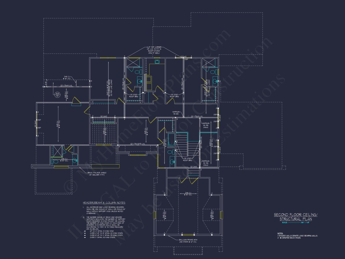 Classic Tudor Floor Plan - house CAD Architecture Design