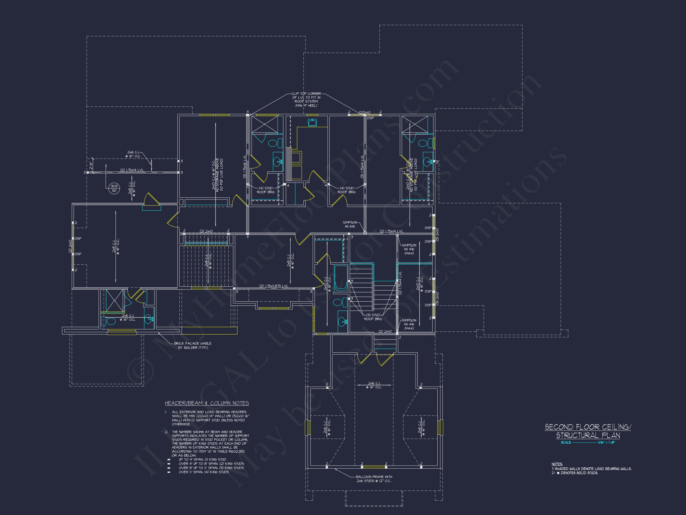 Classic Tudor Floor Plan - house CAD Architecture Design