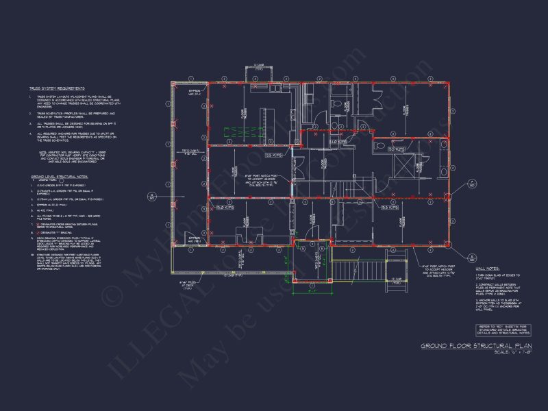 Classic Two-Story house Floor Plan with a Craftsman Touch