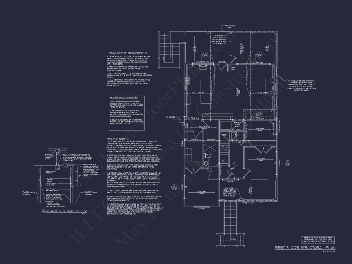 Coastal 3-Story house Plan: 3 Bed, 3 Bath, Elevator, CAD