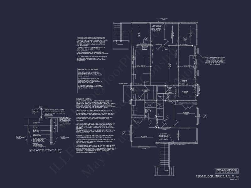 Coastal 3-Story house Plan: 3 Bed, 3 Bath, Elevator, CAD