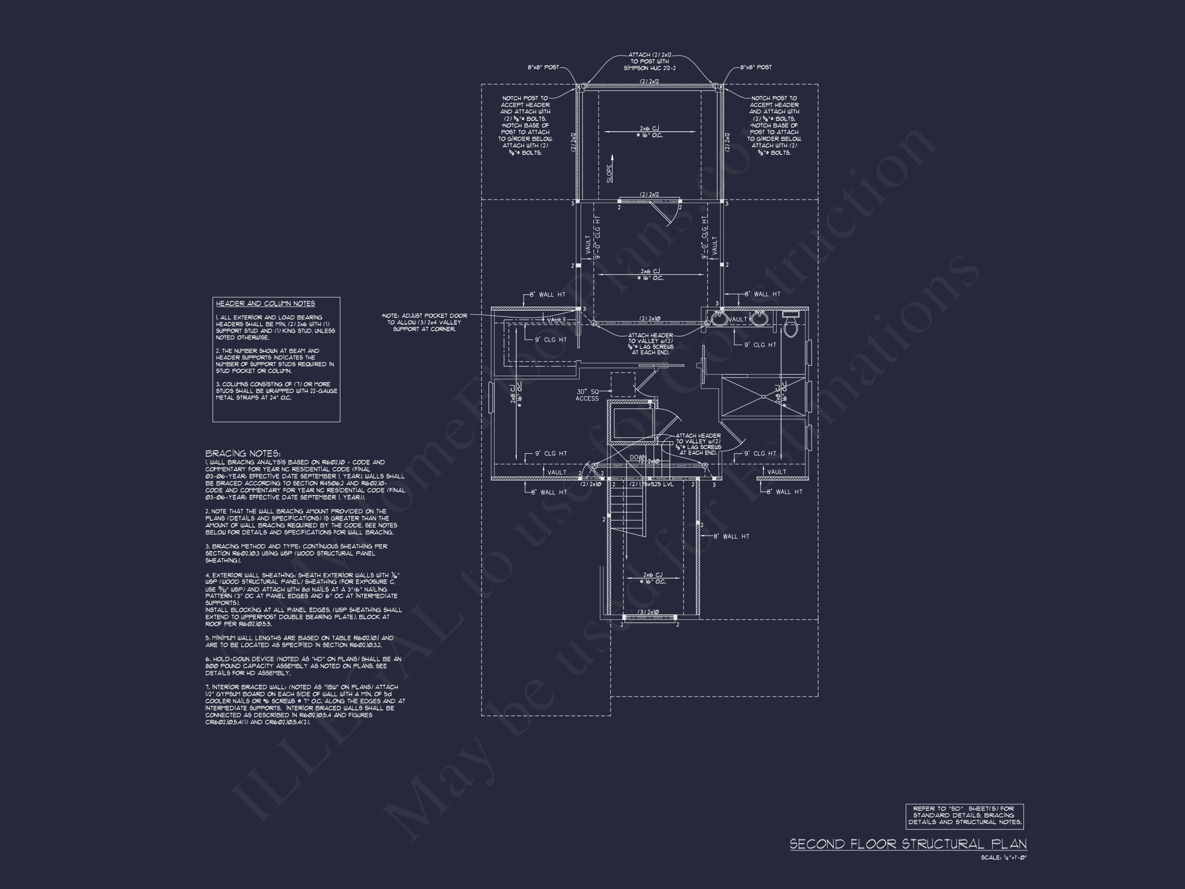 Coastal 3-Story Home Plan: 3 Bed,3 Bath,Elevator,CAD