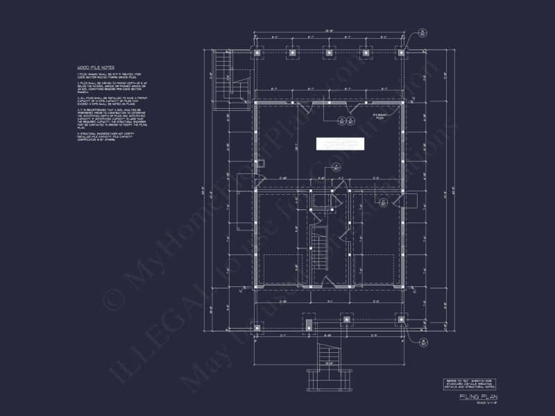 Coastal 3-Story house Plan: 3 Bed, 3 Bath, Elevator, CAD