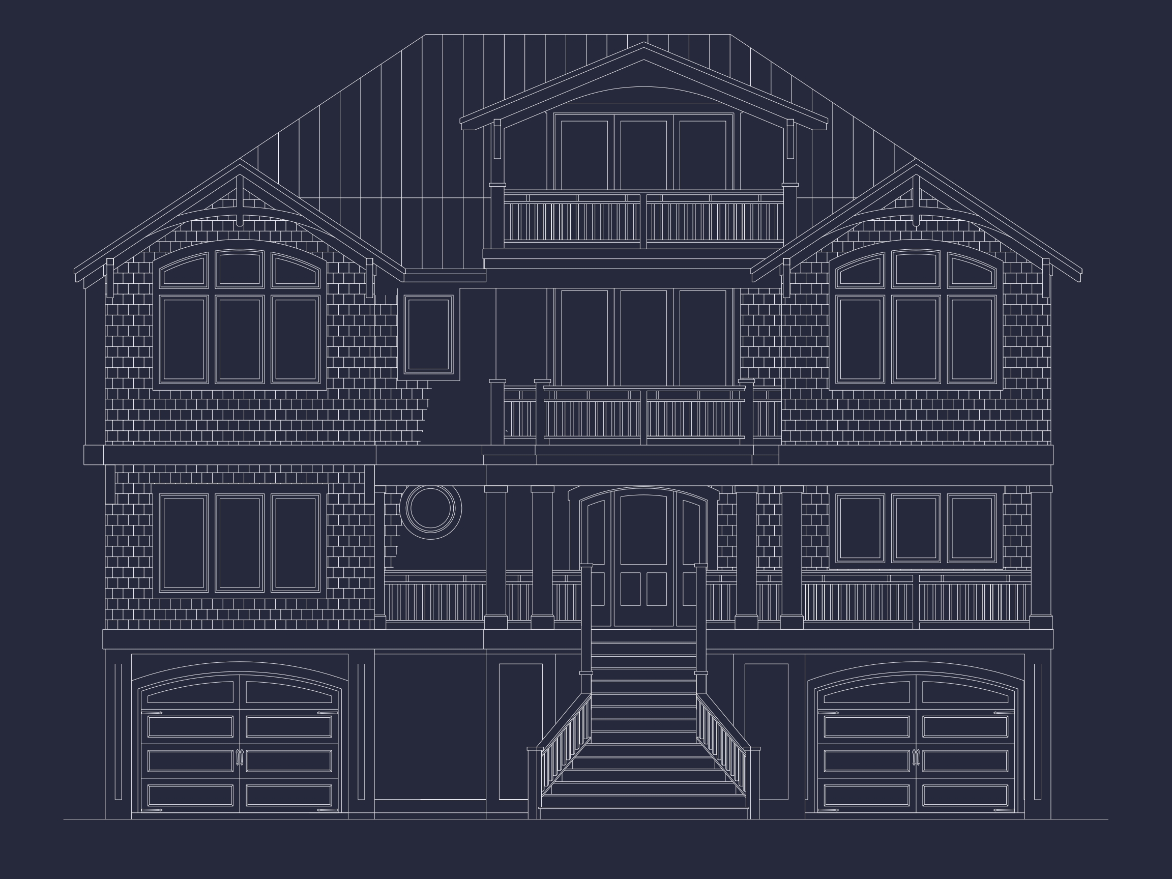 Coastal 4-Story Home Floor Plan: 4-Bed,3-Bath,CAD Blueprint