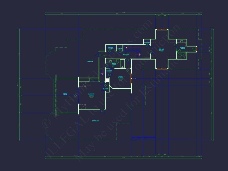"Coastal Craftsman house design including detailed CAD blueprints and unique architectural features"