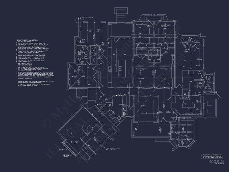Coastal Craftsman house Plan: 4-Bed, 3-Bath Floor Plan Blueprint