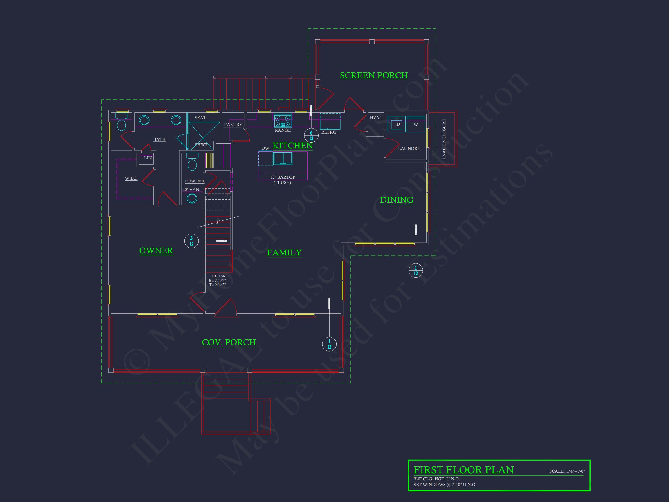 Coastal Craftsman house Plan with Open Floor Designs and CAD Blueprints