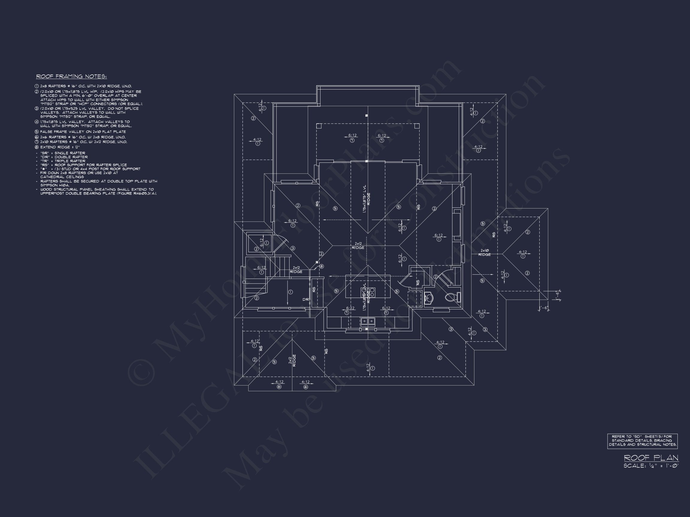 Coastal house Floor Plan: 3-Bed,2374 Sq Ft,CAD Blueprint