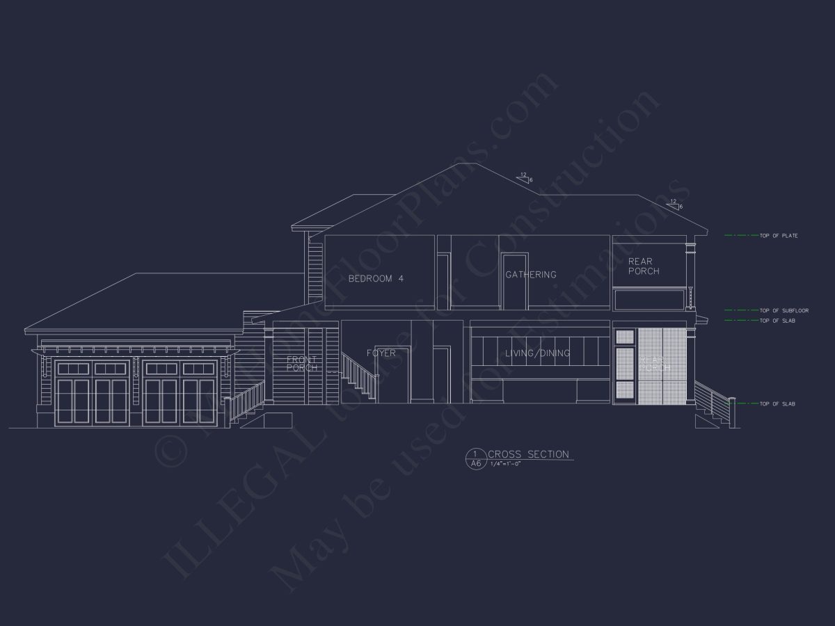 Coastal house Floor Plan - Modern Architecture Blueprint Designs