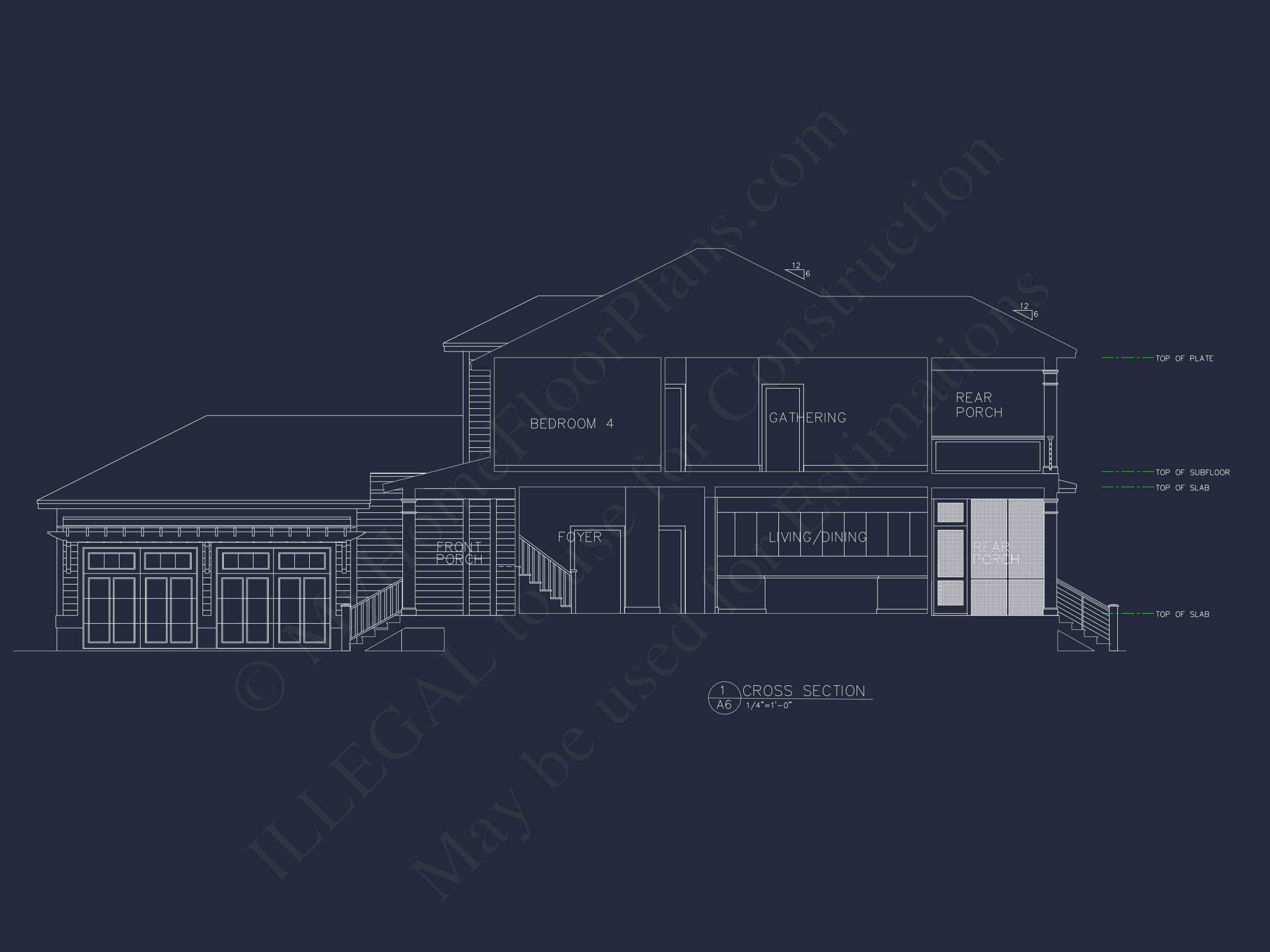 Coastal house Floor Plan - Modern Architecture Blueprint Designs
