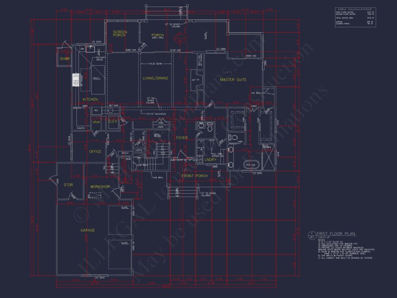 Coastal house Floor Plan - Modern Architecture Blueprint Designs