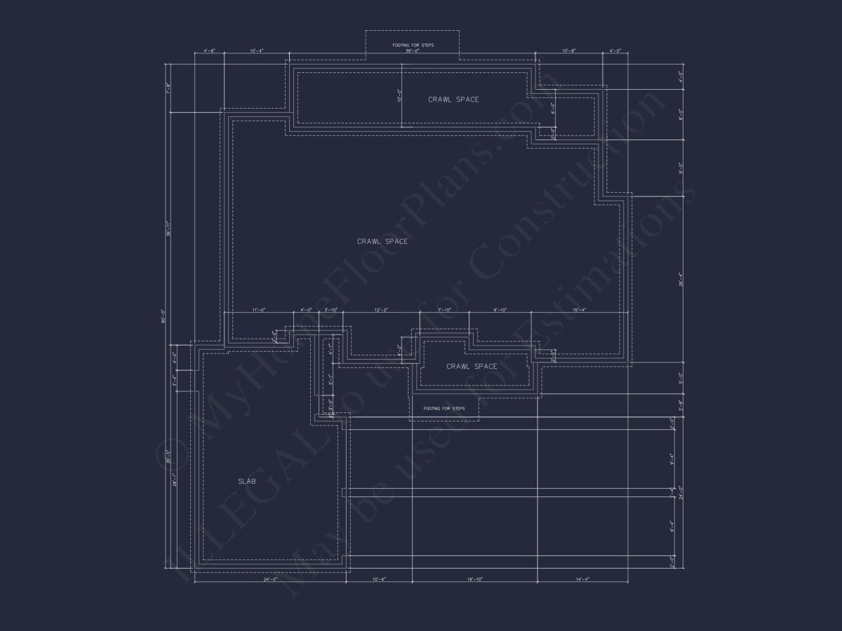 Coastal house Floor Plan - Modern Architecture Blueprint Designs