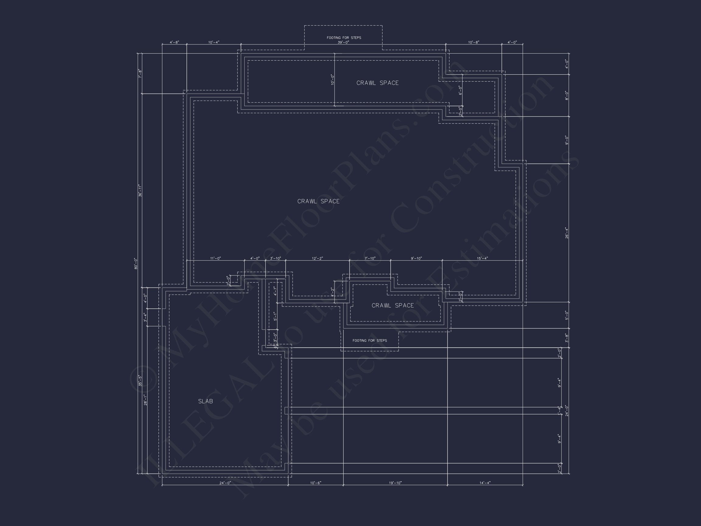 Coastal house Floor Plan - Modern Architecture Blueprint Designs