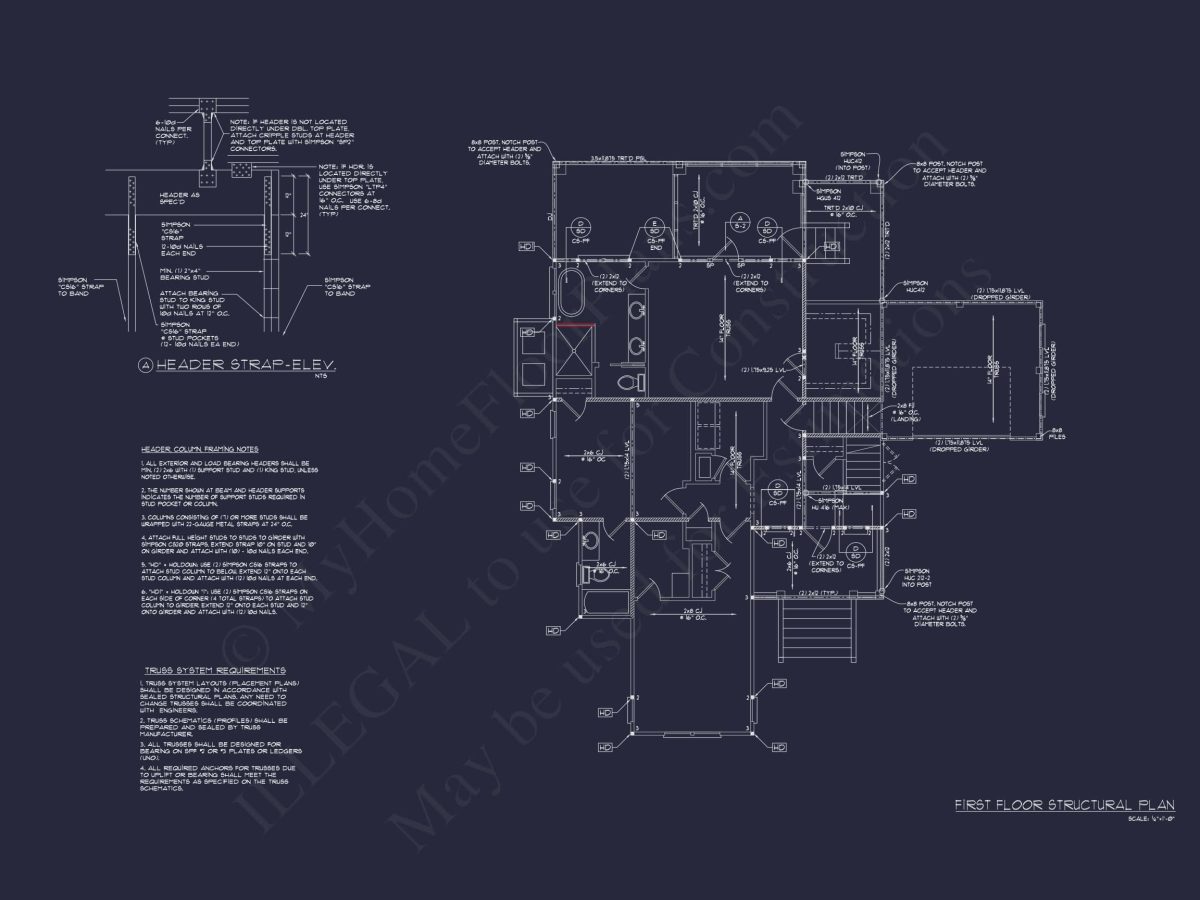 Coastal house Plan Blueprint: 2 Story CAD Architecture Designs