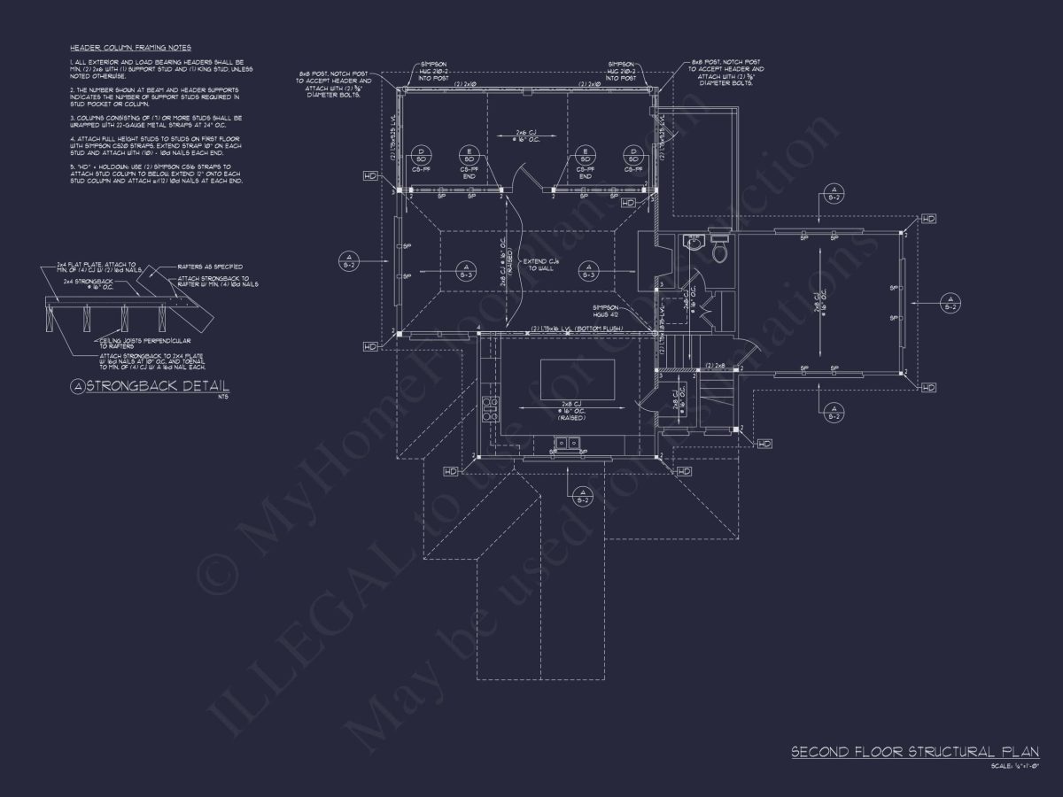 Coastal house Plan Blueprint: 2 Story CAD Architecture Designs