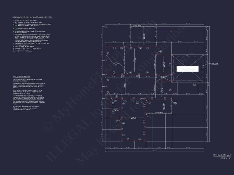 Coastal house Plan Blueprint: 2 Story CAD Architecture Designs
