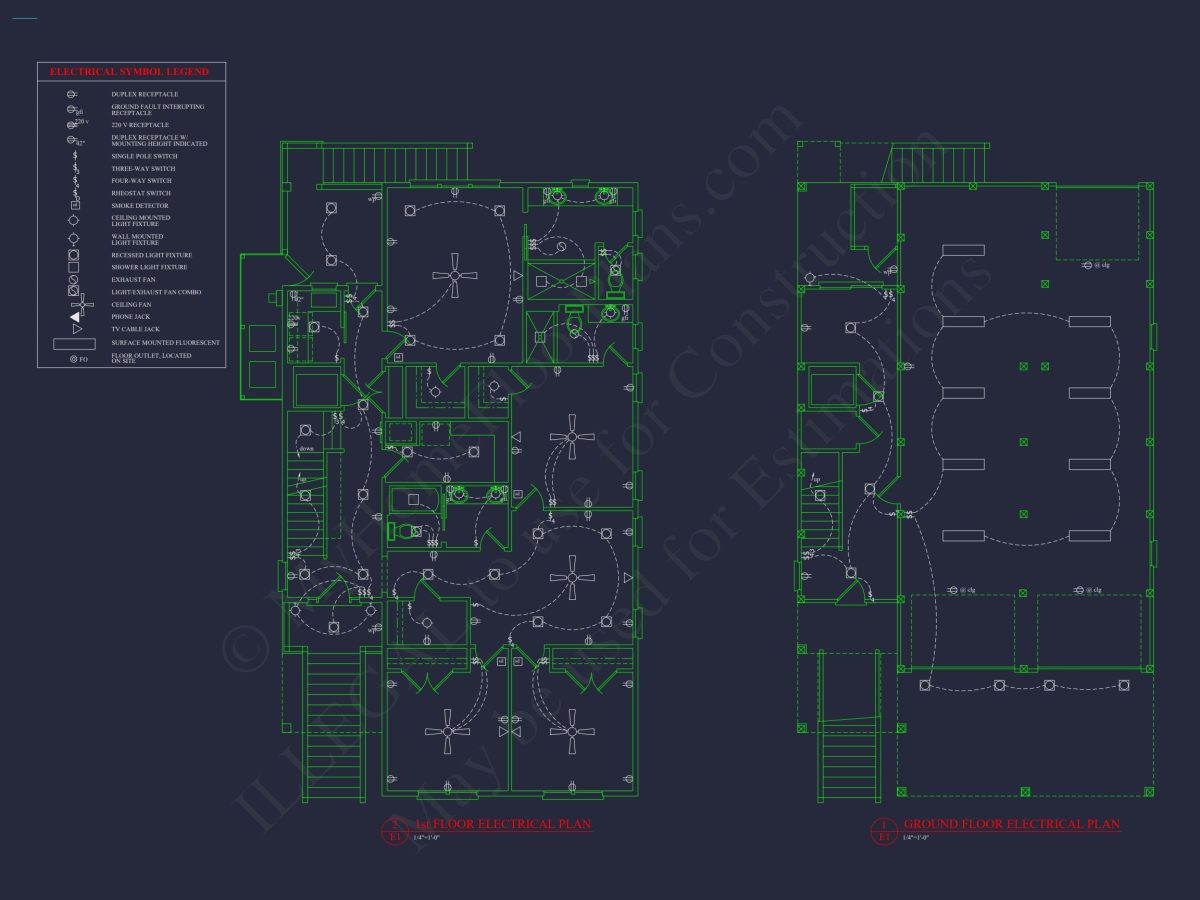 Coastal house Plan with 3 Floors, CAD Designs, & Blueprints