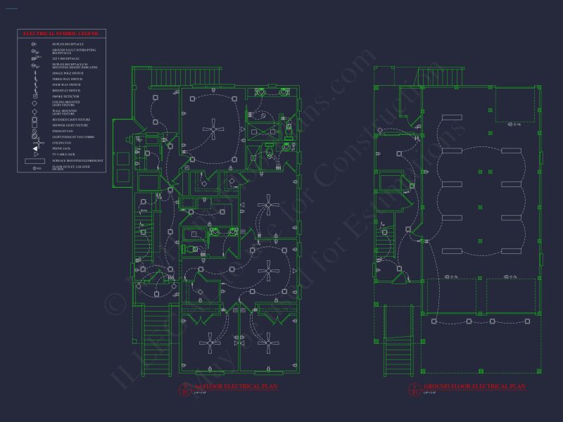 Coastal house Plan with 3 Floors, CAD Designs, & Blueprints