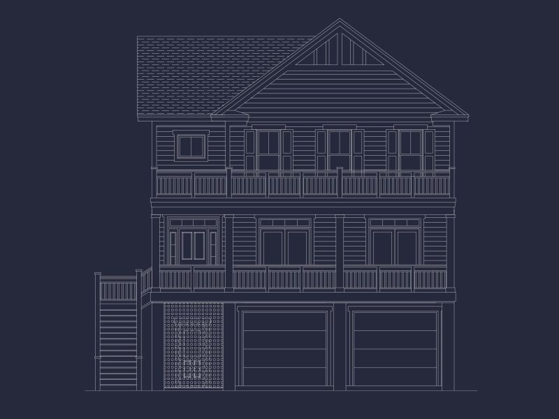 Coastal house Plan with 3 Floors, Elegant Designs, & CAD