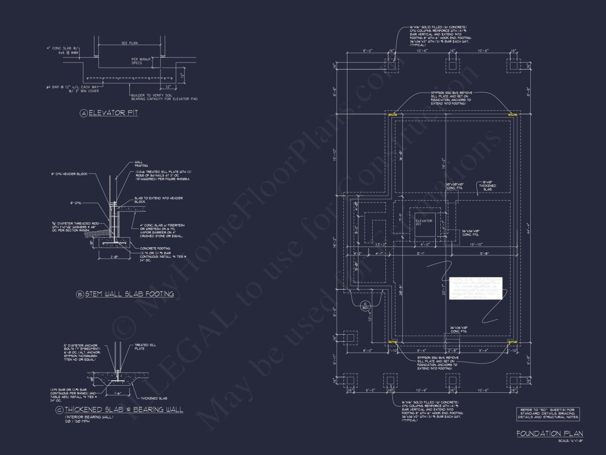 Coastal house Plan with 3 Floors, Elegant Designs, & CAD