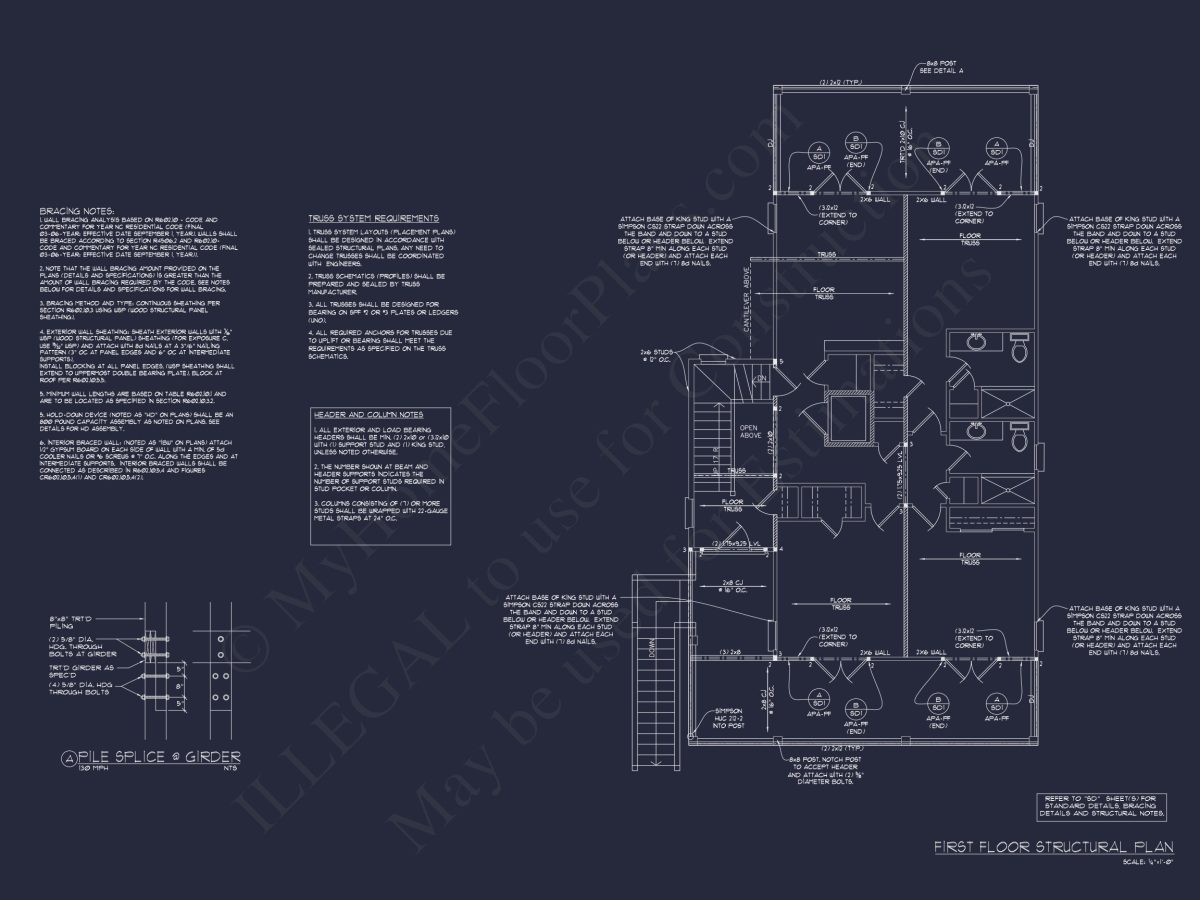 Coastal house Plan with 3 Floors, Elegant Designs, & CAD
