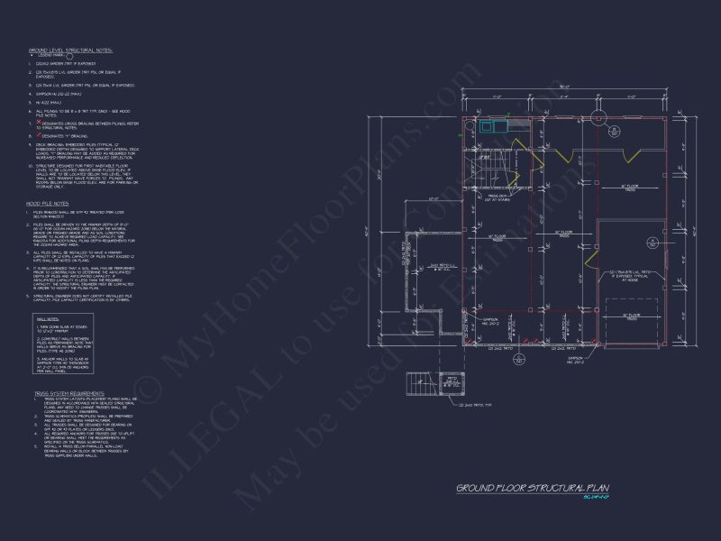 Coastal house Plan with Complete Floor Designs and Blueprints