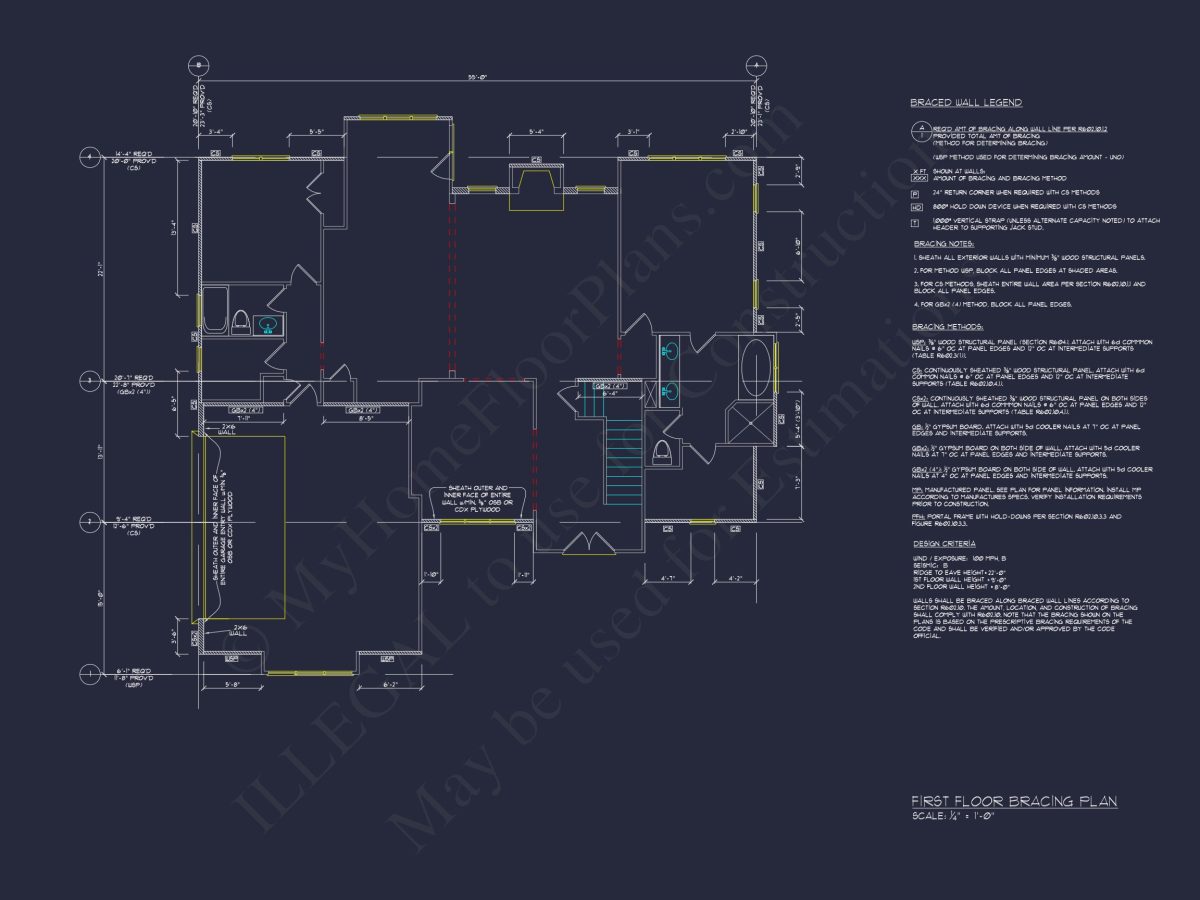 Colonial 2.5-Story house Plan: 4 Bed, 3 Bath, 2-Car Garage