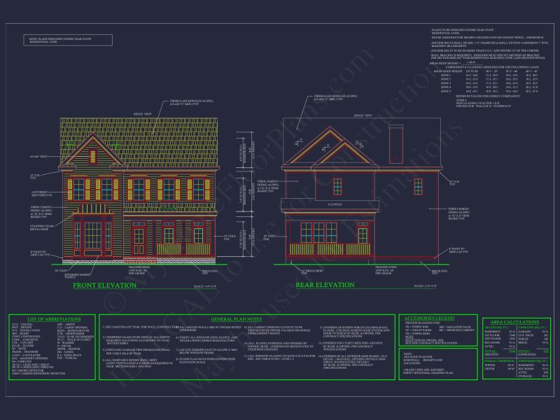 Colonial Farmhouse house Plan - 5 Bed, 4 Bath Floor Blueprint