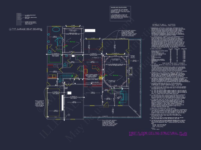 Colonial Farmhouse house Plan with 2 Floors & 4 Bedrooms