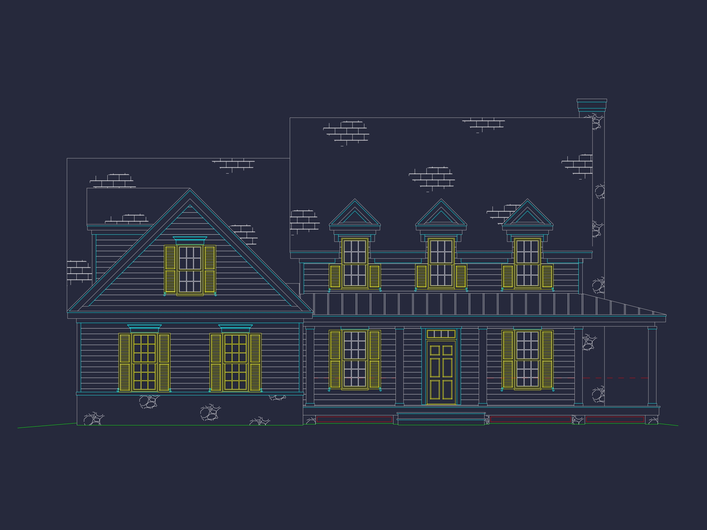 Colonial Farmhouse Home Plan with 2 Floors & 4 Bedrooms