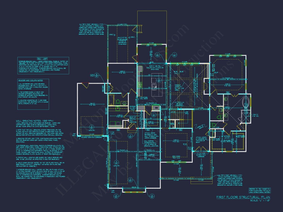 Colonial Farmhouse house Plan with 5+ Baths and Bonus Room
