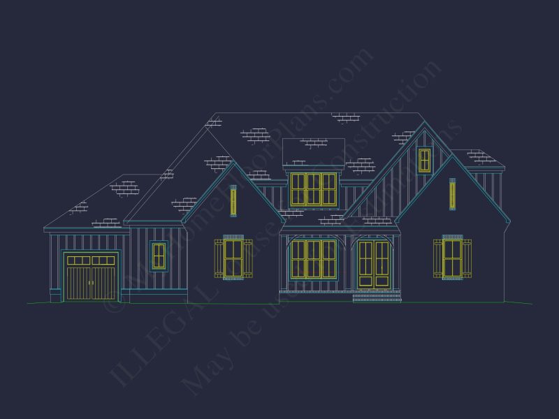 Colonial Farmhouse house Plan with Spacious Floor Designs
