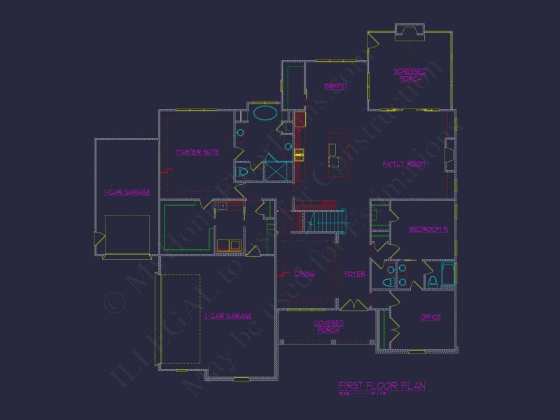 Colonial Farmhouse house Plan with Spacious Floor Designs