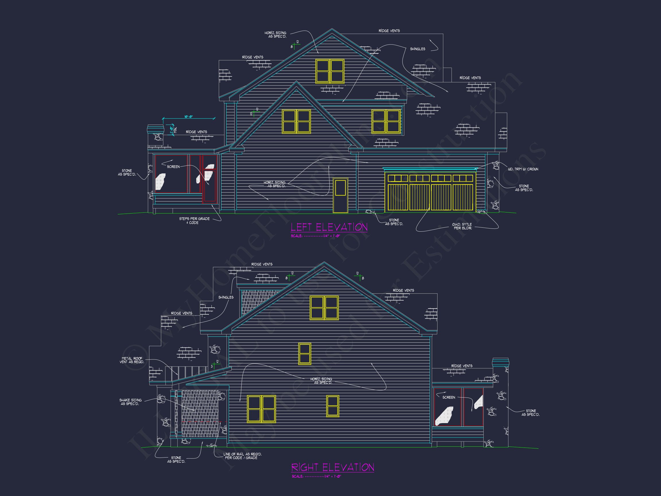 Colonial house Plan with 3 Story Design,Spacious Features