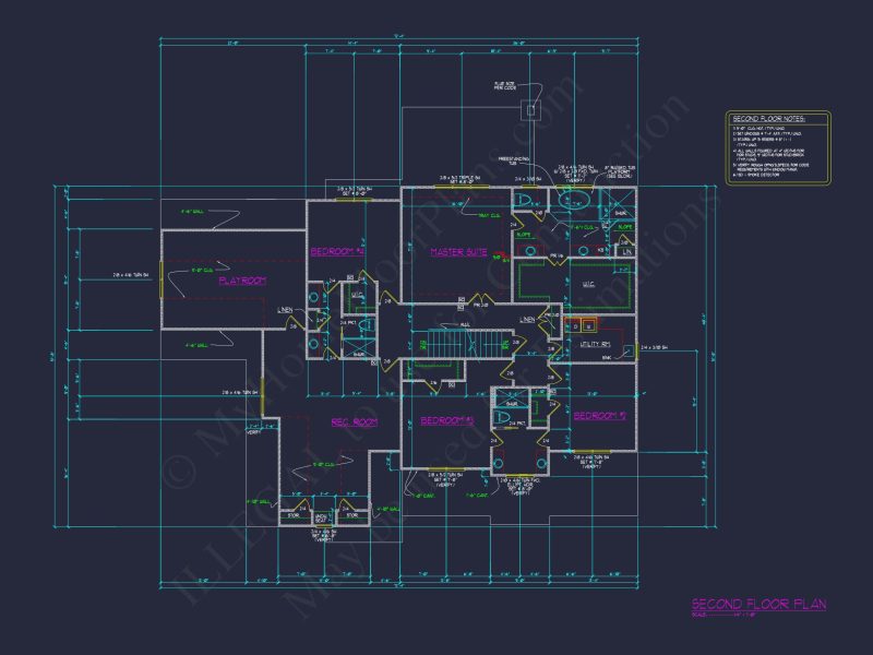 Colonial house Plan with 3 Story Design, Spacious Features