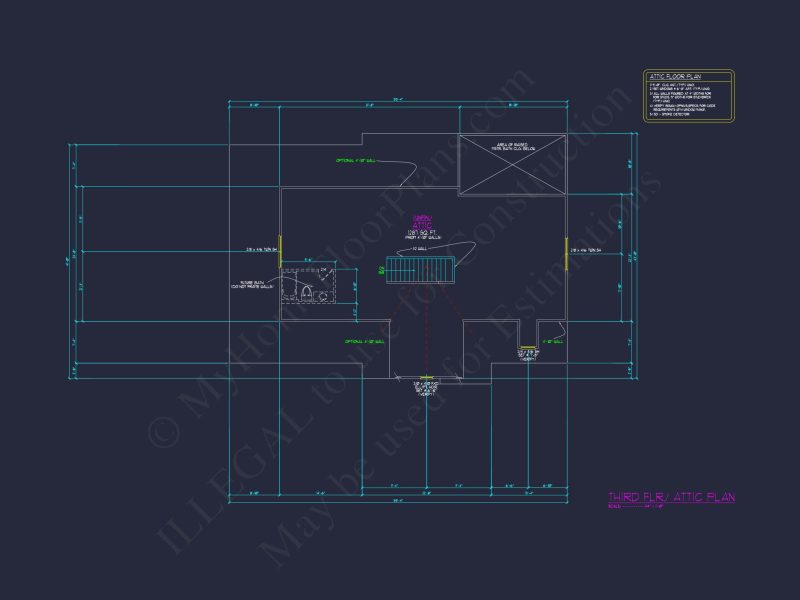 Colonial house Plan with 3 Story Design, Spacious Features