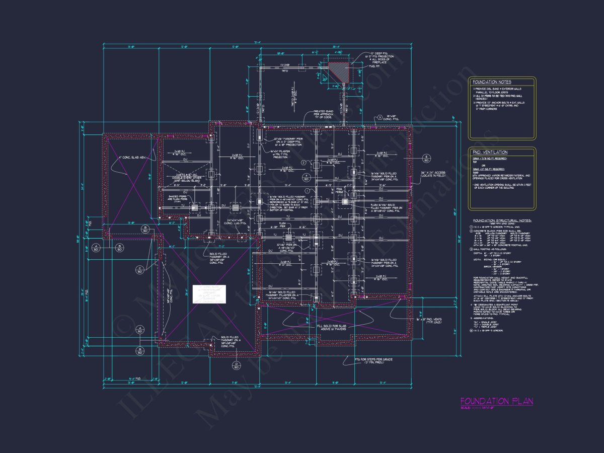 Colonial house Plan with 3 Story Design, Spacious Features