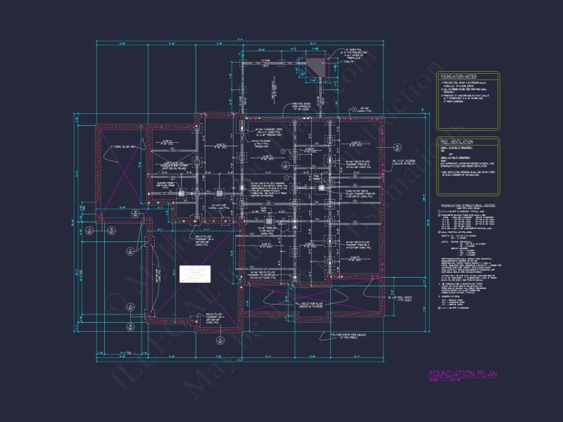 Colonial house Plan with 3 Story Design, Spacious Features