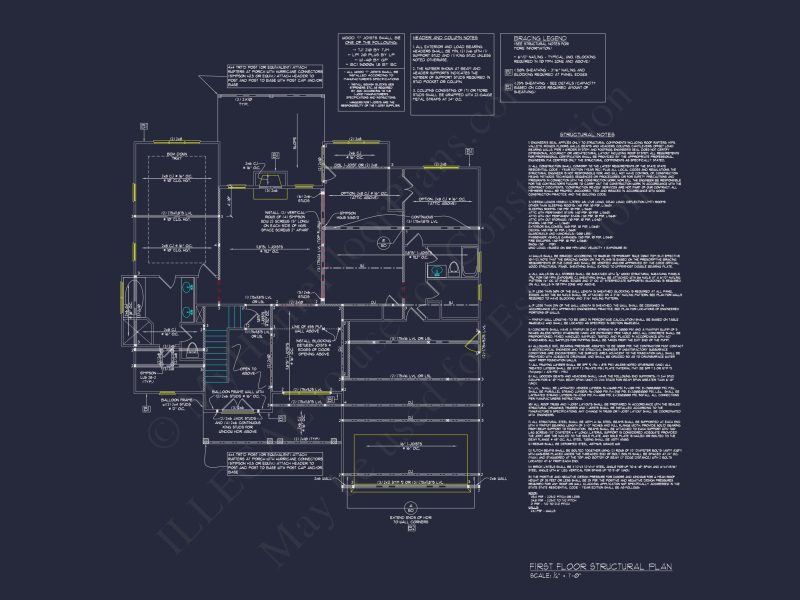 Colonial house Plan with CAD Designs and Detailed Blueprints