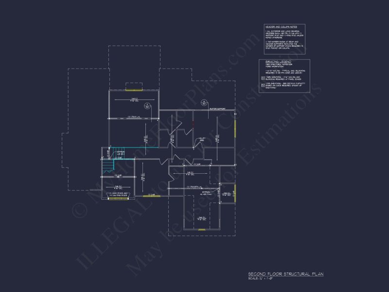 Colonial house Plan with CAD Designs and Detailed Blueprints