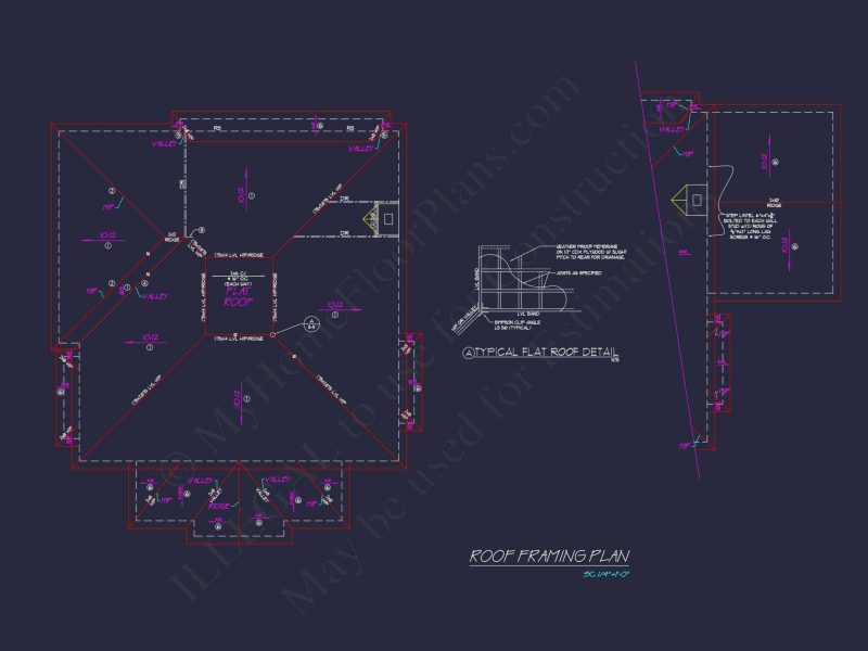 Colonial house Plan with Detailed Blueprint and CAD Designs